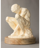 Escultura de hombre sentado. Escultura masculina. Figura escultórica de ... - $4,334.62 MXN