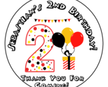 12 Personalized Mickey Mouse Birthday Party Stickers Favors, ages 1 to 5... - $12.49