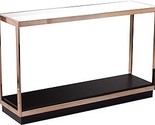 Lexina Console Table, Champagne, Black - $426.99