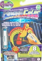 Magna Color Creative Magic Jungle Adventure Refill 8 Stencils Tool &amp; Dot... - £8.28 GBP