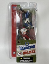Marvin Harrison &amp; Priest Holmes Signed Autographed McFarlane Figures In ... - £31.37 GBP