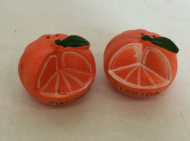 Vintage Florida travel souvenir orange fruit salt peppers shakers collec... - $375.39 MXN