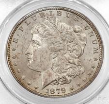 1879-S $1 Silver Morgan Dollar Graded by PCGS as MS-65! Gorgeous Coin - £233.54 GBP