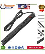 8 Wide Spaced Outlet Power Strip - Wall Mounted, 1875W with Surge Protec... - $1,107.60 MXN