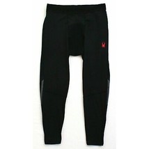 NWT Mens Size Large Spyder Black Active ProWeb Black Stretch Pants Tights - £25.81 GBP