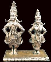 Panduranga Rukmani / Vitthal Rukmani idol in Pure Solid Copper - $94.05