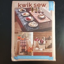 Kwik Sew K4348 Pattern Table Accessories Stuffed Pumpkins Fabric Baskets Runner - $3.16