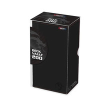 BCW Black Leatherette Deck Box Vault LX Hold 200 Sleeved - £17.49 GBP