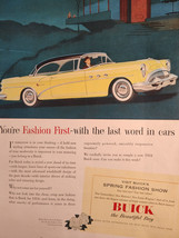 1954 LIFE Ad Advertisement BUICK Gay new Cars! Gay New Colors! Beautiful... - $10.80