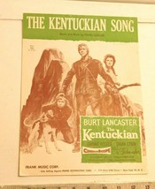 Kentuckian Song, The - vintage sheet music  words and music by Irving Gordon - $7.99