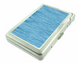 Blue Backdrop Em1 100's Size Cigarette Case with Built in Lighter Metal ... - $21.73
