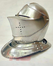 Halloween Medieval Closed Armet Helmet 15-16th Century For Reenactment &amp; Decor - £110.13 GBP