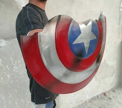 Capitán América Roto Escudo Metal Utilería Réplica Avengers Endgame Cosplay - £61.04 GBP