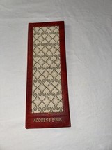 Vintage Red Ornate Japan Unused Address Book Stationary Decorative Organ... - $9.74