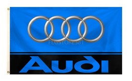 Audi Flag Quattro German Car Racing 3X5 Ft Polyester Banner USA 90x150cm - £13.49 GBP