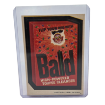 VINTAGE TOPPS 1970&#39;s WACKY PACKAGES STICKER BALD HIGH POWERED TOUPEE CLE... - $9.50