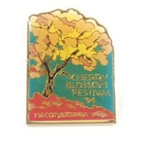 1994 Cherry Blossom Festival Macon Georgia Enamel Pin Souvenir Sanchez Atlanta - £11.06 GBP