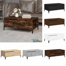 Modern Wooden Living Room Lounge Rectangular Coffee Table With Storage D... - £53.34 GBP+