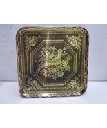 Vintage 10 lap trays gold and black Petit Point Love Bird - $101.48 CAD