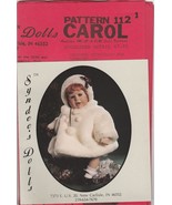 Syndee&#39;s Dolls Pattern 112 ~ Carol - $5.94