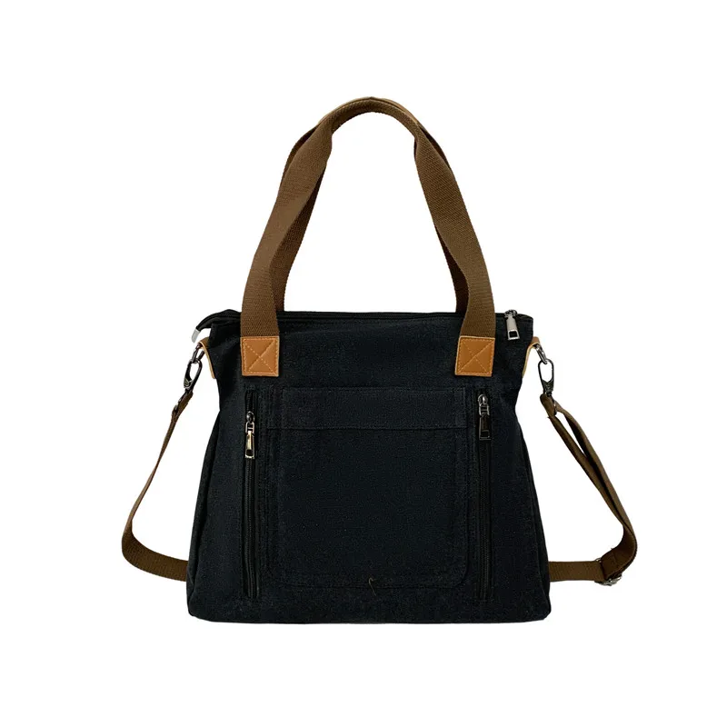 Women Canvas Handbags Lady Large Shoulder Bags Female Retro Shopping Bag Bolsas  - £35.76 GBP
