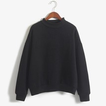 Covrlge Women&#39;s Thin Velvet Fashionable Long Sleeve Casual Sweatshirt Solid 10 C - £46.21 GBP