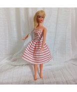 Vintage Barbie Premier Bild Lilli Rose Trim Red White Striped Sun Dress ... - €44,84 EUR