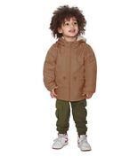 Carter&#39;s Boys Girls Jacket Beige Water Resistant Full Zip Lined Long Sle... - $54.36 CAD