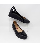 Naturalizer Womens Black Patent Leather Wedge Heel Slip On Pump Size 10 - $456.77 MXN