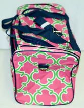 NGIL Hot Pink Lime Geometric Clover Print Canvas Duffle Bag image 2