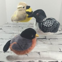 Birds Cornell K &amp; M  Plush Lot of 3 Stuffed Animals With Sound  - £27.24 GBP