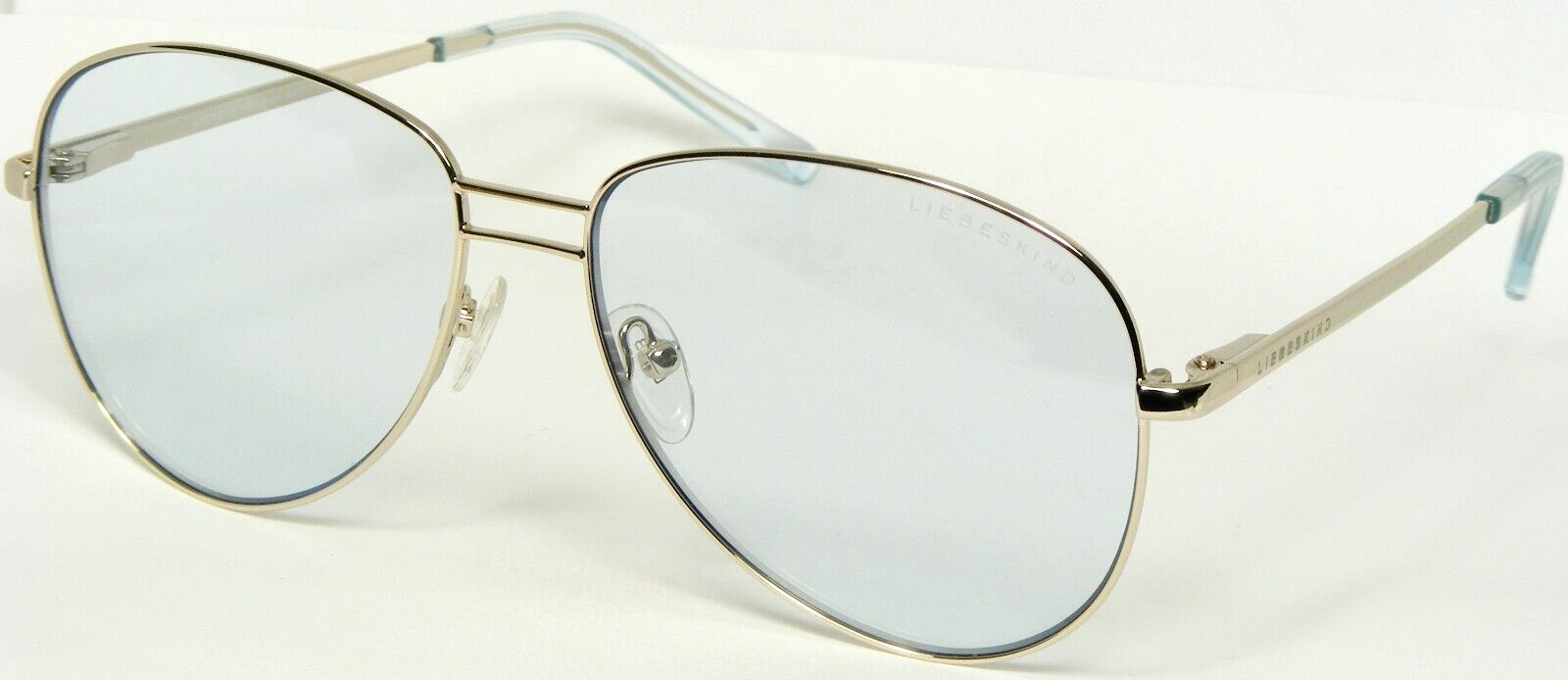 Liebeskind Mode 11033 100 Gold Sonnenbrille Mit / Hellblau Linse 56-14-1... - $97.75