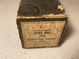 Vtg QRS 892 Sometime From Sometime Ballad 1918 By Ted Baxter Piano Roll - £7.85 GBP
