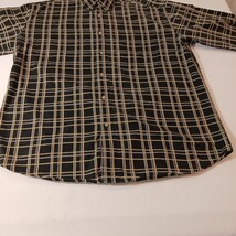 Ivy Crew Classics Mens Cotton Black & Yellow Plaid Button-Down Collar Shirt Sz L image 7