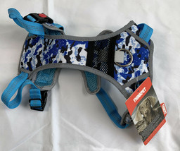 NWT Thinkpet Dog Harness Medium No Pull Blue Camouflage - £20.98 GBP