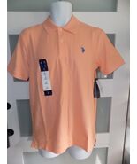 U.S. POLO ASSN. Ultimate Pique Peach Nectar Polo Shirt Size S Men's NEW - $49.00