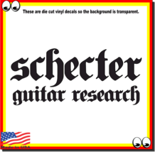 Schecter Guitar Research Vinyl Cut Decal Sticker Logo guitars bass - £3.98 GBP