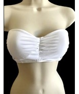 Victoria’s  Secret Babe Padded Bikini Top Bandeau Ruched 32B White - $12.86
