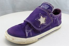 Converse Toddler Girls 10 Medium Purple Sneaker Fabric One Star - $21.56