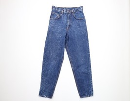 Vintage 90s Streetwear Womens 27 Distressed Acid Wash Tapered Leg Denim ... - $647.76 MXN