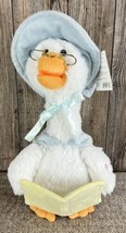 Cuddle Barn Talking Mother Goose Animated Plush Toy Blue 15&quot; Mama Mom Bird - £31.64 GBP