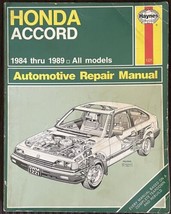 Haynes Automotive Repair Manual Honda Accord 1984-1989 1221 - £9.81 GBP
