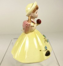 Vintage Josef Originals Bell School Girl With Apple Books Doll Figurine Japan - £26.02 GBP