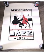 New Orleans Jazz. 1992 Sandra Kuhre, Signed Print 26&quot; x 20&quot; - £34.72 GBP