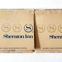 Sheraton Hotel Matches Matchbooks Lot Of 2 Large Size Complete Full Vintage E33 - £15.65 GBP