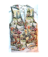 Women&#39;s Unique &quot;Old West&quot; Pattern Vest, by J &amp; A - Size S - $509.17 MXN