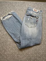 Mek DNM Distressed NY Bootcut Button Fly Jeans Men's Size 38X34 KG JD - $14.85