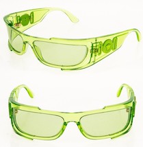 Versace Medusa Biggie Shield 4446 Lime Green Narrow Wrap VE4446 Unisex Sunglass - £222.29 GBP