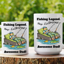 Fishing Legend Nap Enthusiast Mug Funny Dad Gift Awesome Fisherman Coffe... - $11.87+