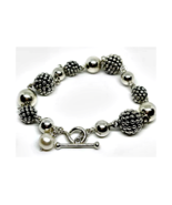 Michael Dawkins Sterling Silver Ball Chain Toggle Bracelet - $1,823.90 MXN